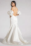 Mermaid Bridal Gowns With Detachable Puff Sleeves Chic ZW1070