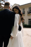 Long Sleeves V Neck A Line Bohemian Wedding Dress 24311350