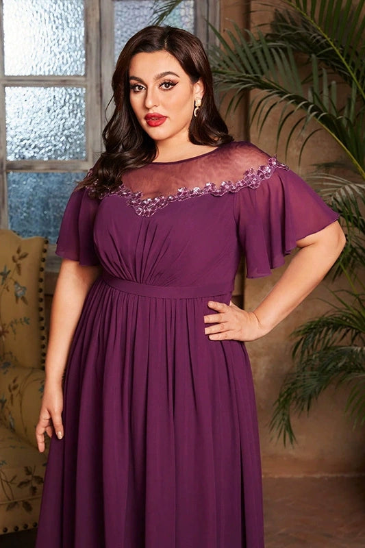 purple dress plus size women DZ9451 Grape Mother Lady Evening – TANYA BRIDAL The Perfect Cotton Summer Its also got two Collection:Soft Reverie Color:IRREDESCENT JADE