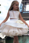 Two Pieces Cute Puffy Flower Girl Party Dress