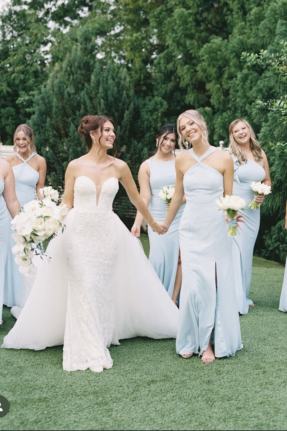 Three Style Long Chiffon Sky Blue Bridesmaid Dress TANYA BRIDAL Three Style Long Chiffon Sky Blue Bridesmaid Dress TANYA BRIDAL