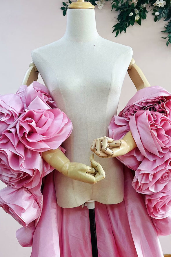 Gorgeous Rose Flowers Wedding Cape ZJ295