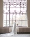 Unique Long Mermaid Wedding Dress For Muslim Bride