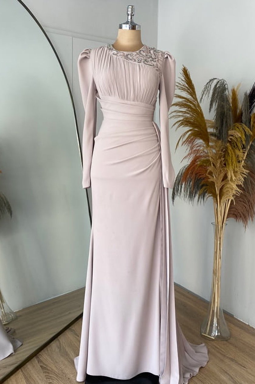 Full Sleeves Arabic Long Evening Dress TANYA BRIDAL Full Sleeves Arabic Long Evening Dress TANYA BRIDAL