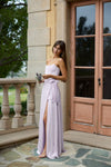 Simple Modest A Line Long Lady Evening Dress