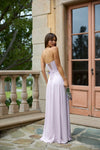 Simple Modest A Line Long Lady Evening Dress