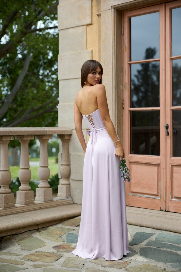 Simple Modest A Line Long Lady Evening Dress