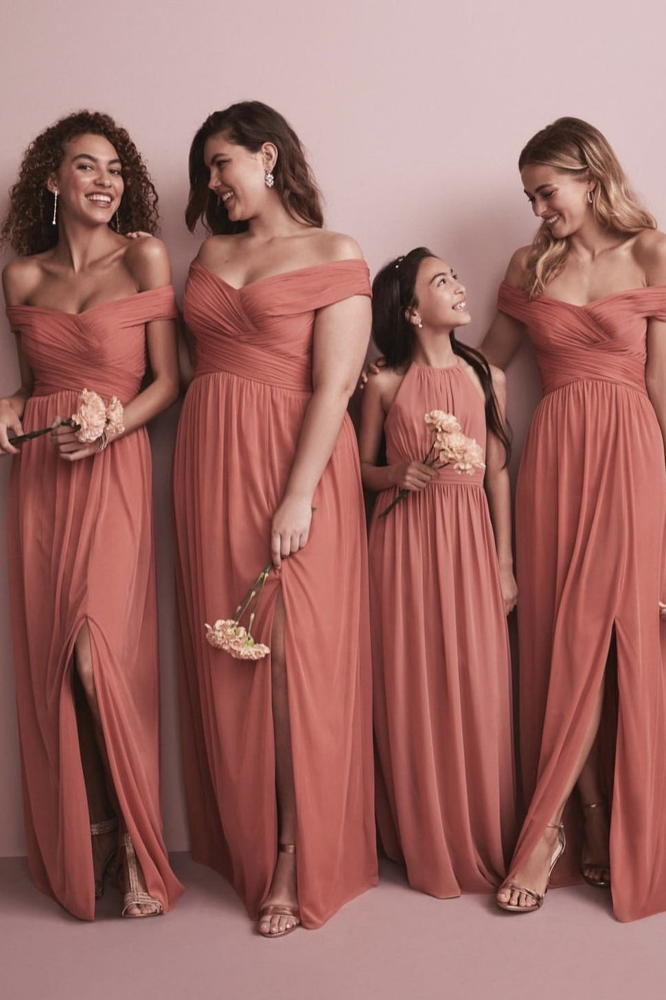 Off The Shoulder A Line Chiffon Long Bridesmaid Gown TANYA BRIDAL Off The Shoulder A Line Chiffon Long Bridesmaid Gown TANYA BRIDAL