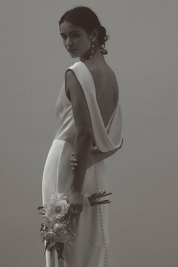 Simple Wedding Dress Backless Long Mermaid Bride Gown TANYA BRIDAL Simple Wedding Dress Backless Long Mermaid Bride Gown TANYA BRIDAL