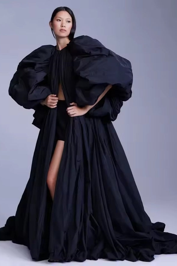 Fashion Taffeta Evening Cape Bolero Lady Prom Coat