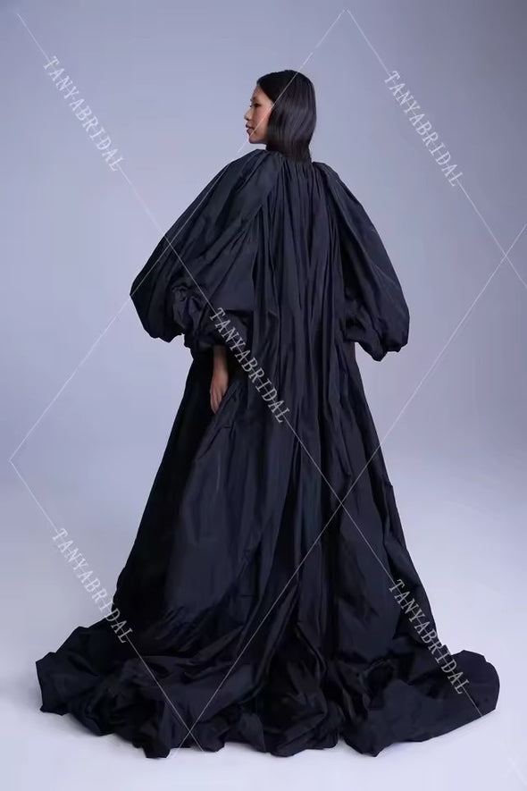 Fashion Taffeta Evening Cape Bolero Lady Prom Coat