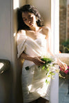 Taffeta Short Mini Pleats Wedding Dress