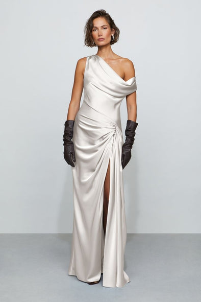 #DZ9377 One Shoulder Mermaid Long Wedding Dress