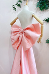 #DZ9428 Pink Bow Long Ribbon