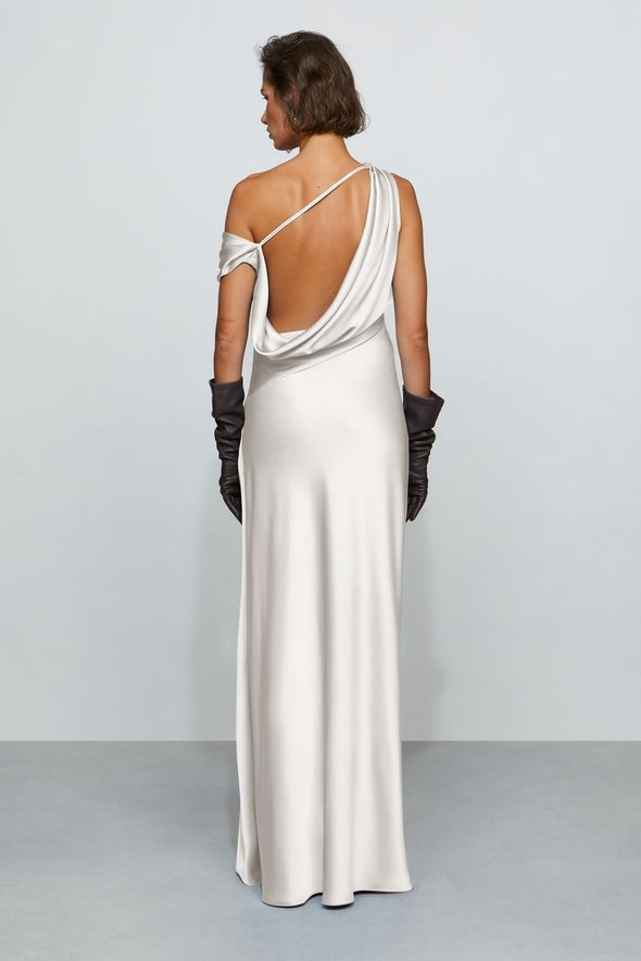 #DZ9377 One Shoulder Mermaid Long Wedding Dress