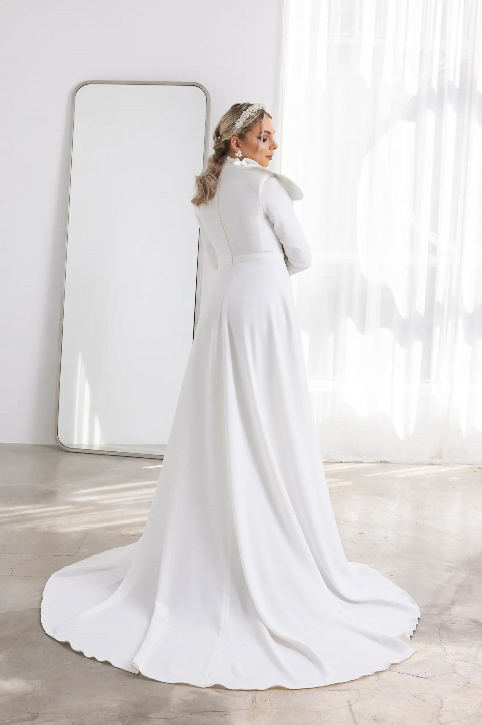 Pinterest Modest Long Dresses Wedding Gown Catholic Church What To Wear To A Conservative Wedding High Neck Full Sleeves A Pinterest Modest Long Dresses Wedding Gown Catholic Church What To Wear To A Conservative Wedding High Neck Full Sleeves A