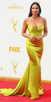 Sweetheart Soft Satin Celebrity Dress Red Carpet Mermaid Gown