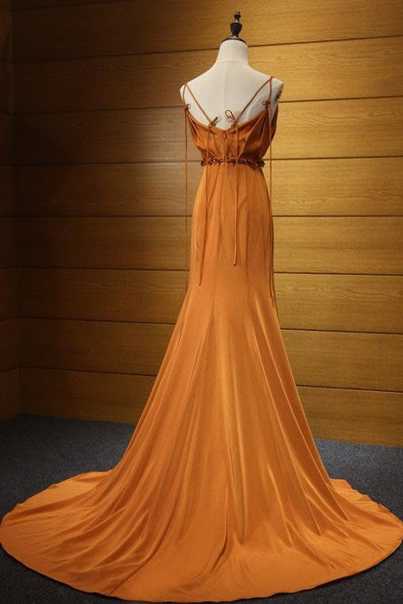 Mermaid Long Evening Dress Soft Satin