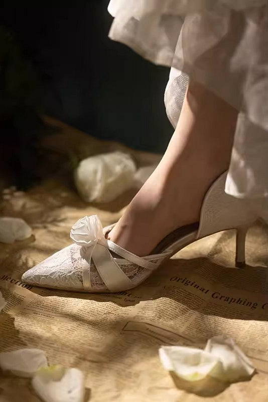 Lace Summer Rose Wedding Bridal Shoes TANYA BRIDAL Lace Summer Rose Wedding Bridal Shoes TANYA BRIDAL
