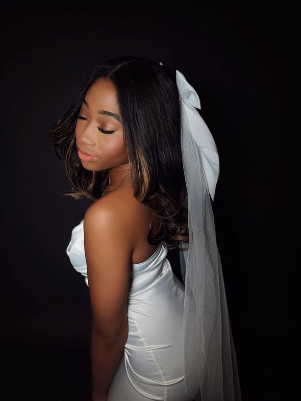 #DZ9347 Bow Wedding Veil