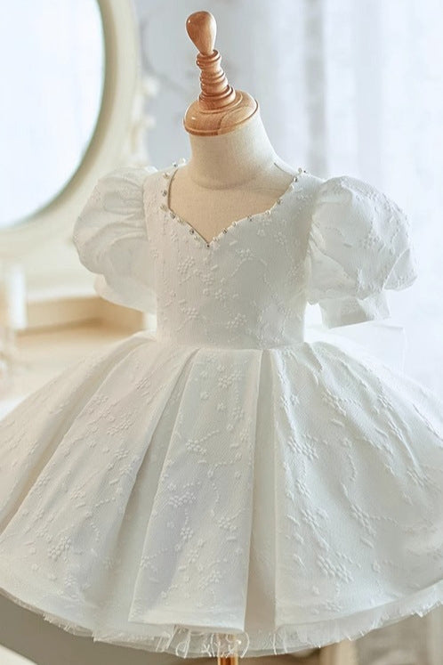 Lovely Ball Gown White Flower Girl Dress