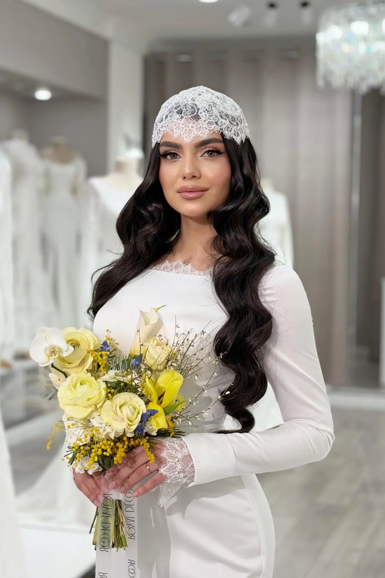 simple long sleeve mermaid wedding dress Elegant Long Sleeve Mermaid Wedding Dress EU38