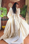 #DZ9355 A-Line Ivory Taffeta Wedding Cape