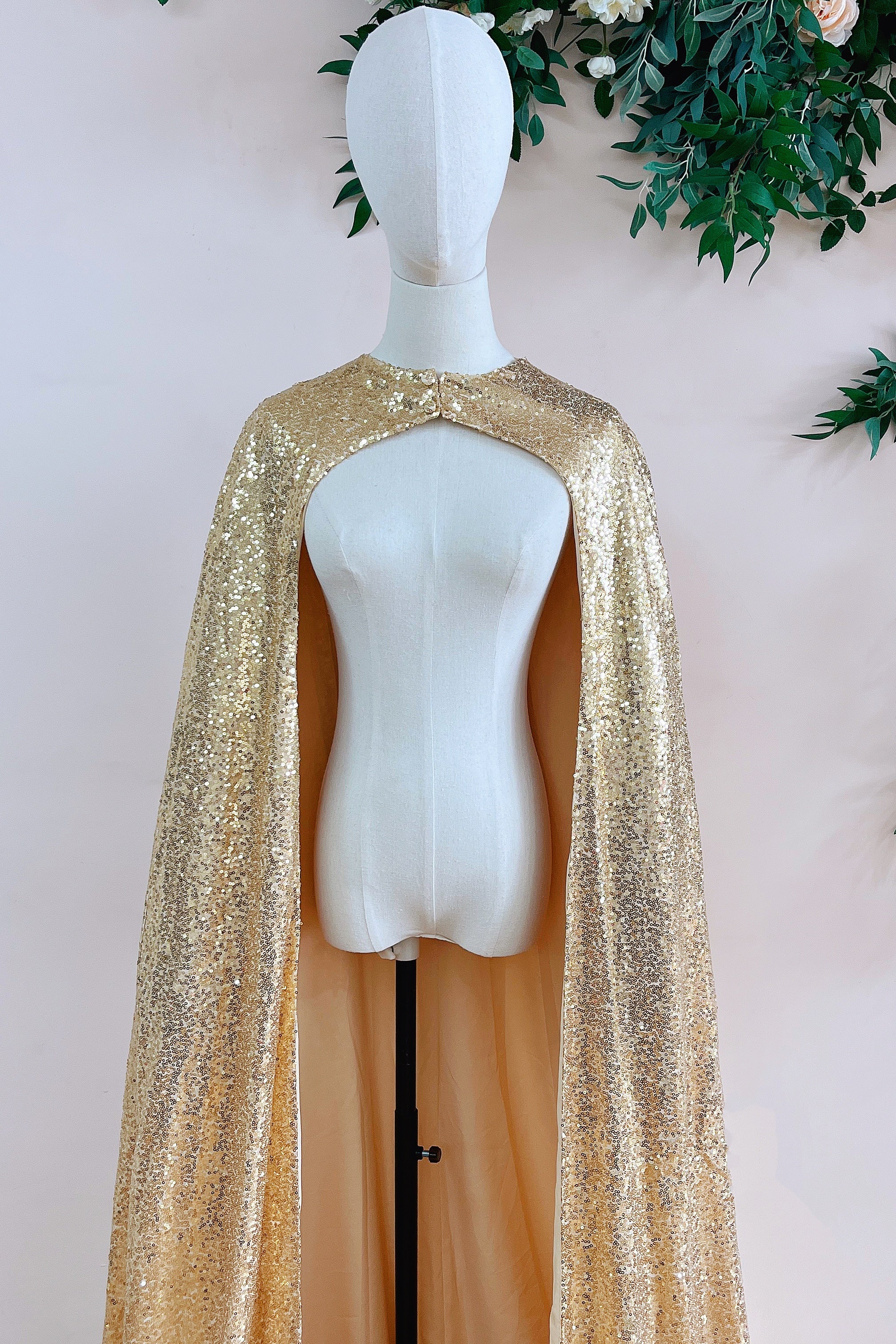 Long Sequin Cape For Evening Party – TANYA BRIDAL Long Sequin Cape For Evening Party – TANYA BRIDAL