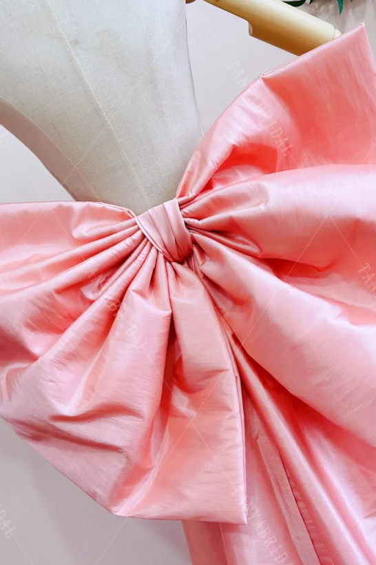 #DZ9428 Pink Bow Long Ribbon