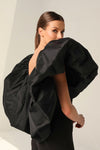 Black Taffeta Bolero ,Women Fashion Evening Jacket .Short Cape DJ320