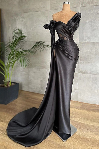 Mermmaid Sexy Long Party Dresses One Shoulder