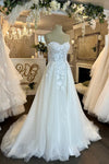 #DZ9306 Romantic Lace Wedding Dress A Line