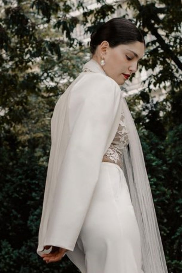 bolero jacket for wedding dress Off-Shoulder Bridal Wedding topper, Large Available in ivory color only. Joy Bolero | Bolero Jacket