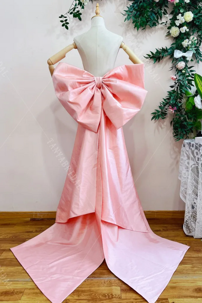 #DZ9428 Pink Bow Long Ribbon