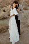 Bohemian Wedding Dresses Flare Sleeve Elegant Vestido De Noivas ZW472