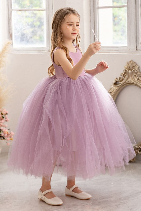 Light Purple Tulle Simple Pretty Little Girl Dress – TANYA BRIDAL