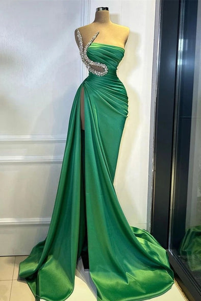 Luxury Mermaid Evening Dresses Glitter Off Shoulder