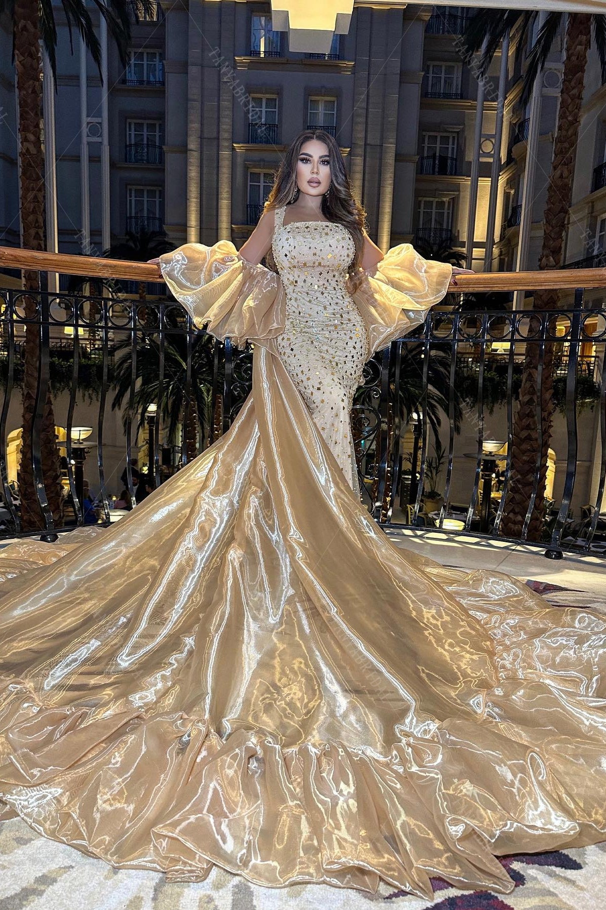 Shiny Organza Satin Wedding Cape With Ruffles Women Outfit Coat Chic Z TANYA BRIDAL Shiny Organza Satin Wedding Cape With Ruffles Women Outfit Coat Chic Z TANYA BRIDAL
