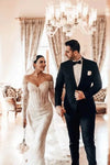 #DZ9362 Luxury Off The Shoulder Lace Mermaid Wedding Dress