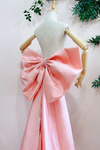 #DZ9428 Pink Bow Long Ribbon