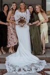 #DZ9321 Oversized Detachable Long Sleeves Wedding Dress