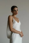 Seamless Drapery And Sheer Elegance Wedding Dresses  ZW1095