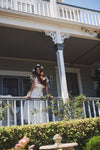 #DZ9349  Romantic Taffeta Square Neck Ankle Length Wedding Dress
