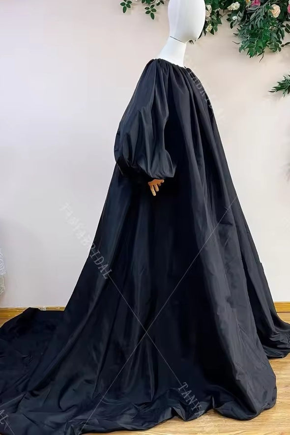 Fashion Taffeta Evening Cape Bolero Lady Prom Coat
