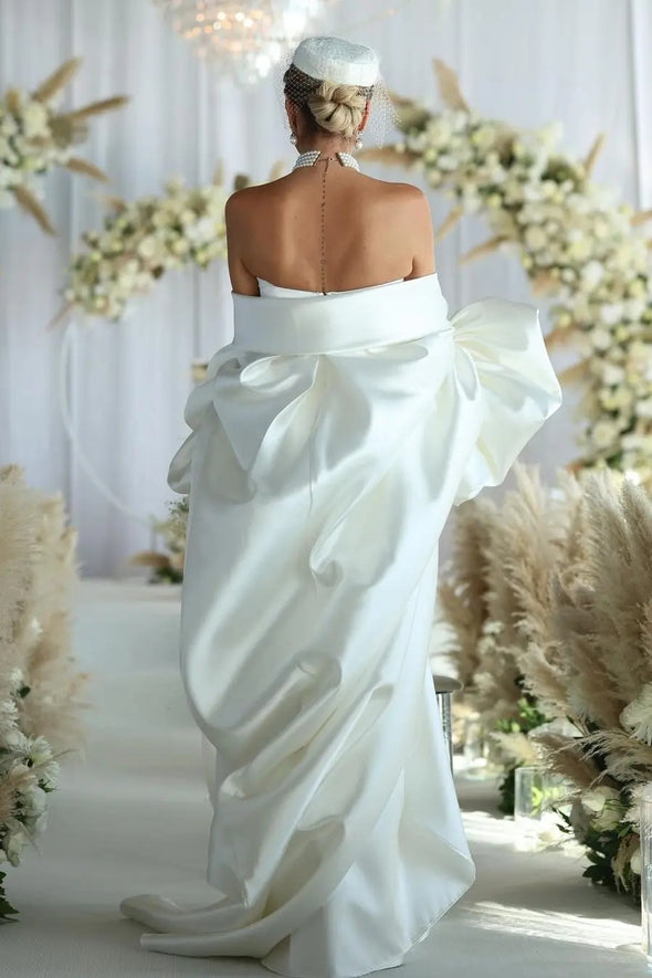 Wedding Dress Detachable Puffy Sleeved Cape DW900
