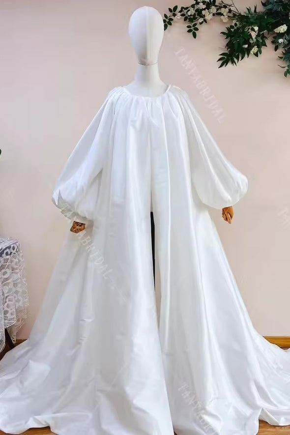 Fashion Taffeta Evening Cape Bolero Lady Prom Coat