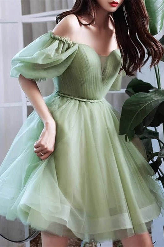 Mint Green Short Homecoming Dress Party Gown