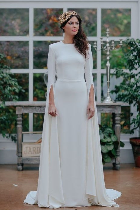 Unique Mermaid Simple Wedding Dresses