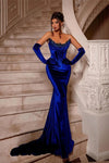 Royal Blue Elegant Sexy Evening Dress Mermaid Celebrity Gown