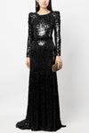 #DZ9390 Shiny Long Bling Bling Women Evening Dress
